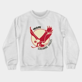 Retro Miami Screaming Eagles Hocley Crewneck Sweatshirt